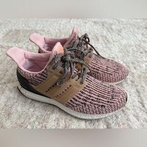 Adidas Women's Pink and Black Sneakers